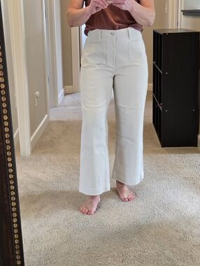 Lands' End Women's Wide Leg Khakis.